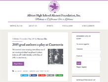 Tablet Screenshot of albionalumni.org